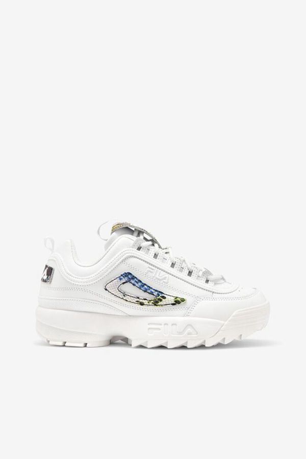 Tênis Fila Mulher Branco/Branco/Multicoloridas - Fila Disruptor 2 Snake Portugal Lisboa,XWIP-95712